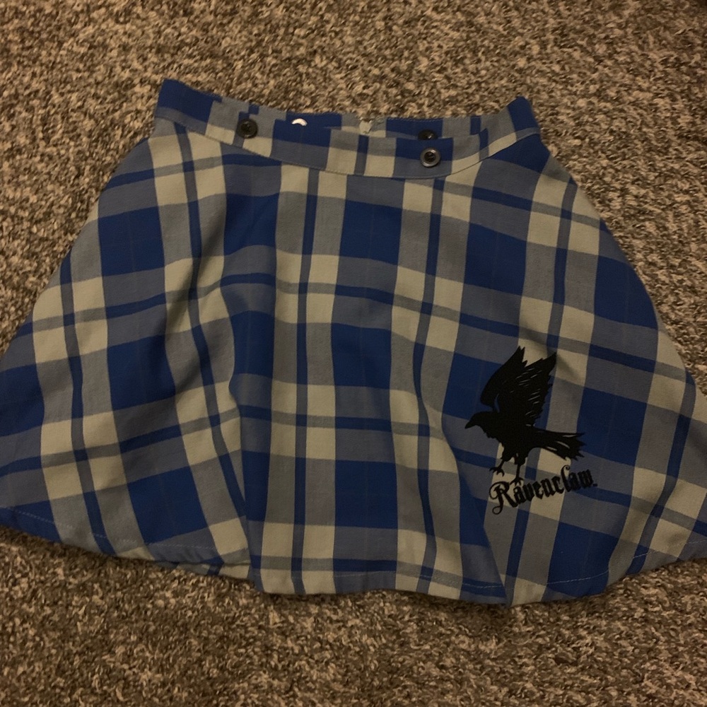Harry Potter Ravenclaw Hot Topic Blue Plaid Skirt